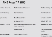 AMD Ryzen 7 5700 终于露面！官网悄悄上架，兼容老平台、老架构